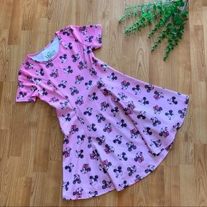 Minnie & Micky Mouse Fit And Flare Dress